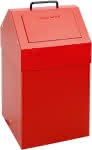 Wertstoffsammler 45 l,rot stationär,stumpf