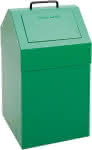Wertstoffsammler 45 l,grün stationär,stumpf