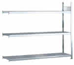 SCHULTE Weitspannregal A-,nbaufeld WS 2000 Fachlast,400kg 3 Stahlböden B2000-