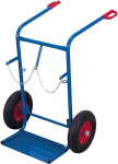 Stahlflaschenkarre 200 kg,2x40-50 l Lufträder,VarioFit