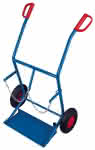 Stahlflaschenkarre 150 kg,2x20 l Lufträder,VarioFit
