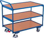 Tischwagen 250 kg,985x590 mm 3 Böden,VarioFit