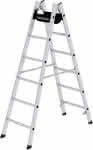 Alu-Stehleiter,2x6 Sprossen,Leiterlänge 1,83 m - Arbeitshöhe bis 3,30 m