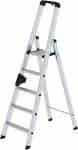 Alu-Stehleiter,5 Stufen,Gesamthöhe 1,14 m - Arbeitshöhe bis 3,15 m