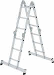 Alu-Vielzweckleiter,4x3 Sprossen,Höhe als Bühne 0,99 m - Arbeitshöhe bis 4,80 m