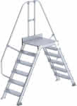Überstieg 60 Grad,6 Stufen B 600 mm,lichte Höhe 1420 mm - Ausladung 2650 mm
