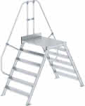Überstieg 60 Grad,6 Stufen B 1000 mm,lichte Höhe 1420 mm - Ausladung 2650 mm