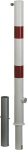 Absperrpf. Herausnehmbar,D 76 mm m.Bodenh.Rot Refl,GAH Alberts