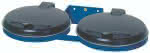 Abfallsammler doppelt,blau Wandbef. KS-Deckel,VAR