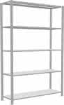 SCHULTE Großfachregal Gr- undfeld Fachlast 150kg 5 Fachböden B1300xT400xH20-