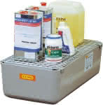 Auffangwanne GFK 65 l,mit Gitterrost,CEMO