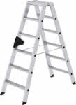 Alu-Stehleiter,2x6 Stufen,Gesamthöhe 1,38 m - Arbeitshöhe bis 2,90 m