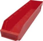 Kleinteilekasten,B120xT500xH95mm rot