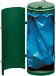 Abfallsammler-Einfachtür,70 l moosgrün H 900 mm,VAR