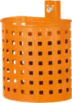 Abfallbeh.20 l halbrund,orange Quadratloch