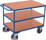Tischwagen schwer,3 Ladefl. 850x500,VarioFit