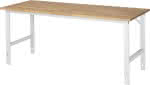 Arbeitstisch Tom - Buche-,Platte B2000xT800xH760-1,080mm - Buche-Massiv-Platte