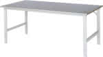 Arbeitstisch Tom - Stahlb,lechbelag-Platte B2000xT,1000xH760-1080mm - Stahlblechbelag-Platte