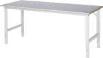 Arbeitstisch Tom - Stahlb,lechbelag-Platte B2000xT,800xH760-1080mm - Stahlblechbelag-Platte