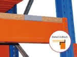 Spanplattenebene 38 mm,für L3600xT800 mm,aufgelegt - Fachlast 2732kg