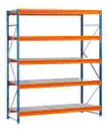 SCHULTE Weitspannregal,Grundfeld W100 Fachlast,950kg 5 Stahlböden