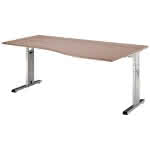 Schreibtisch Nussbaum,1800x1000x680-760 mm O