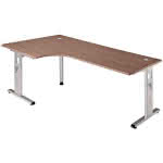 Schreibtisch Nussbaum,2000x1200x680-760 mm O