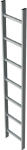 Schachtleiter Edelstahl,10 Sprossen LW300 mm,ZARGES