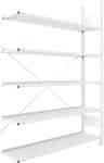 META Steckregal META COM-,PACT Anbaufeld B1250xT30-,0xH1850mm 5 Böden 75 Ord-