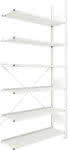 META Steckregal META COM-,PACT Anbaufeld B1000xT30-,0xH2200mm 6 Böden 72 Ord-