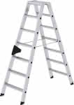 Alu-Stehleiter,2x7 Stufen,Gesamthöhe 1,61 m - Arbeitshöhe bis 3,15 m