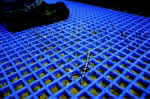 Bodenrost Standard,0.9m x lfm., blau,COBA