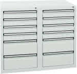 Schubladenschrank 12 SLR,900x1000x500 mm grau,stumpf