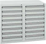 Schubladenschrank 16 SLR,900x1000x500 mm grau,stumpf