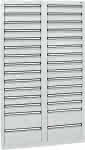 Schubladenschrank 30 SLR,1800x1000x500 mm grau,stumpf