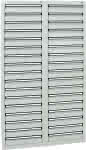 Schubladenschrank 34 SLR,1800x1000x500 mm grau,stumpf