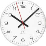 Quarz-Wanduhr D 300 mm,arab. Zahlen,Mobatime