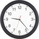 Funk-Wanduhr D 300 mm,Gehäuse sw, Zahlen,Mobatime