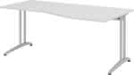 Schreibtisch lichtgrau,1800x1000 mm