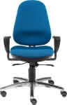 Bandscheibenstuhl,Profi Ultra XL blau,belastbar bis 150 kg - Bezug: 100 % Polyester