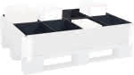 Paletteneinteilungs-Set,für B800xT1200 mm,1 Längs-,3 Querteiler