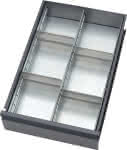 Schubladeneinteilungs-Set,1 Längsteiler,4 Trennbleche