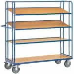 Etagenwagen,500kg 4 Böden 1250x610,4395 fetra