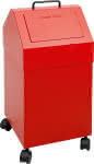Wertstoffsammler 45 l,mobil rot,stumpf