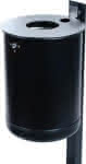 Abfallsammler 50L schwarz,inkl.Pfosten