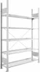 META Steckregal META COM-,PACT Grundfeld verzinkt,B1250xT300xH1850mm 5 Böd-