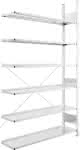 META Steckregal META COM-,PACT Anbaufeld verzinkt,B1250xT300xH2200mm 6 Böd-