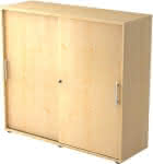 Schiebetürenschrank,1200x400x1100 Ahorn/Ahorn