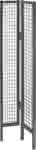 Vario-Eckelement,Trennwandsystem Vario,B480/480xH2200mm RAL7037 - Drahtgitter