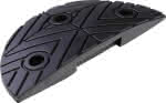 Fahrbahnschwelle,Endstück schwarz,B250xT420xH50 mm